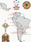 География участников Кубка Либертадорес 2008. Автор - GR@ZER